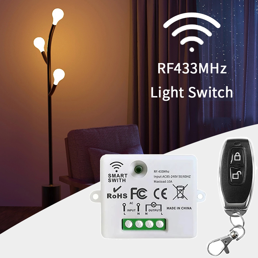 Smart Home Integration - RF 433MHz Drahtloser Fernbedienungsschalter Smart Home