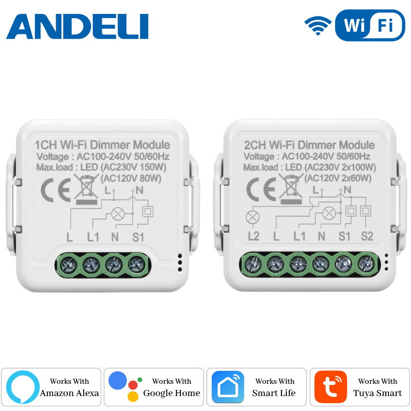 Smart Home Integration - DIY WLAN Smart Dimmer-Schaltermodul Tuya/Smartlife APP