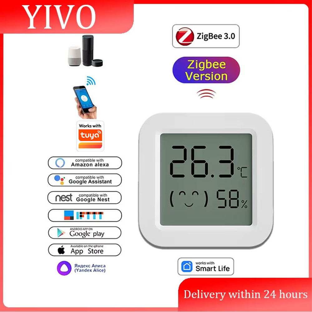Smart Home Tablet - Zigbee 3.0 Temperatur- und Feuchtigkeitssensor, APP-Fernbedienung,