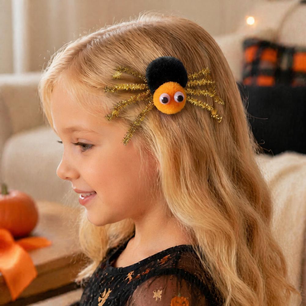 Smart Home Samsung - Plüsch-Spinnen-Haarspangen: Stabile Entenschnabel-Clips für Kinder, Halloween-Spinnen-Haarspangen