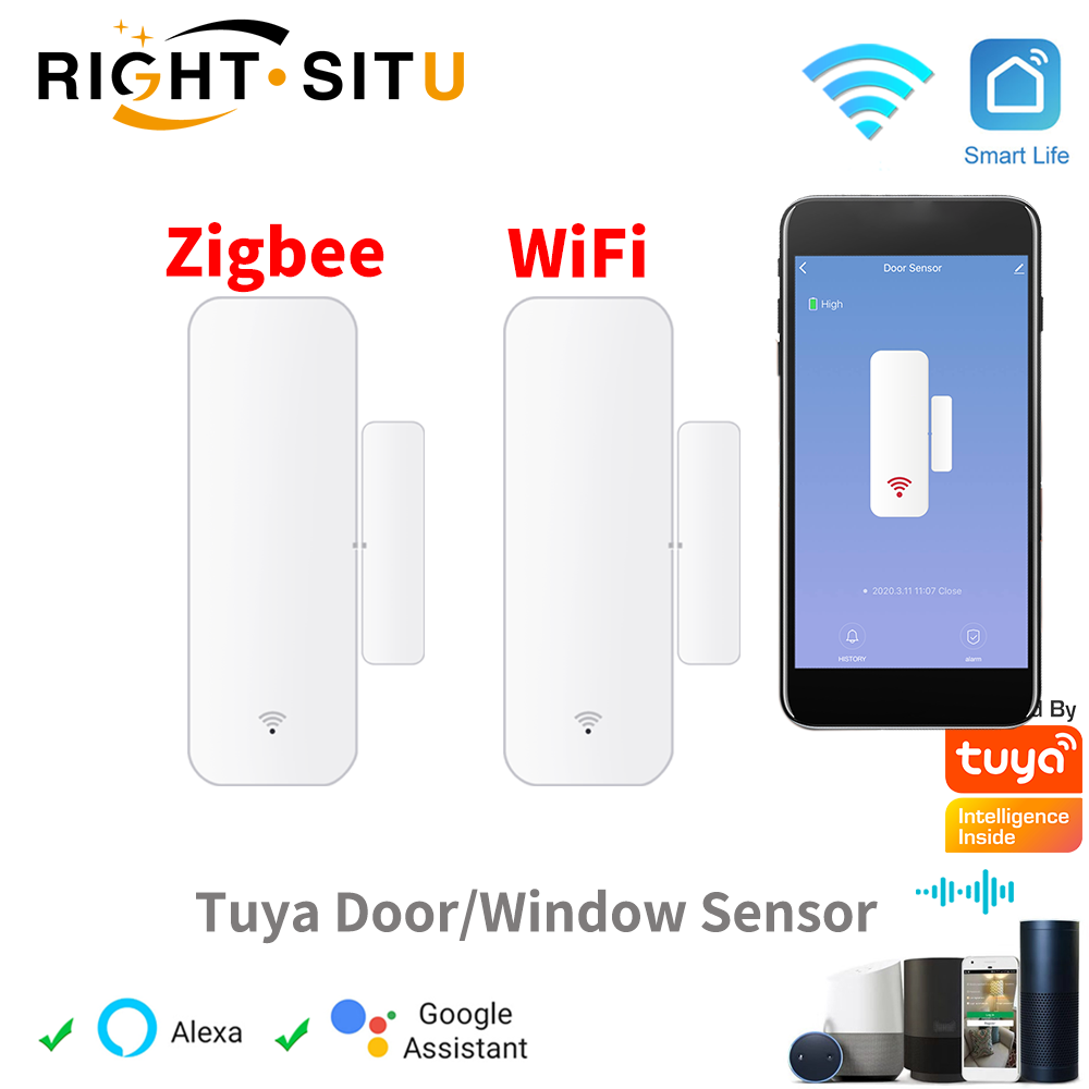 Smart Home Tablet - Tuya WiFi Zigbee Tür- und Fenstersensor,