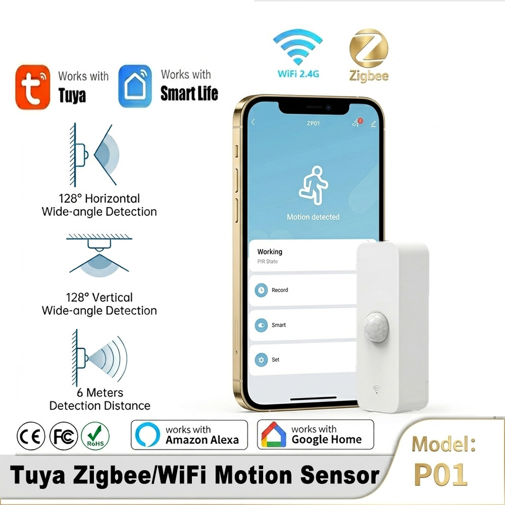 Smart Home Tools - Intelligenter PIR-Bewegungssensor WiFi Zigbee Bewegungsmelder für