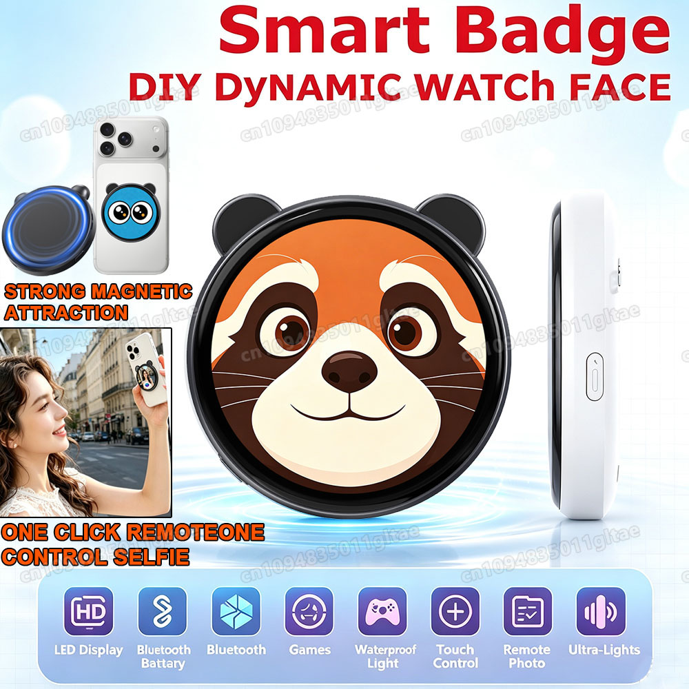 Smart Home Ventilation System - 1,50 Zoll HD-Bildschirm Smart Dynamic E-Badge