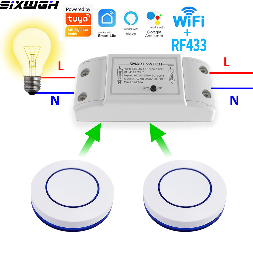 Smart Home Integration - 16A WiFi Tuya Smart Switch Drahtlose