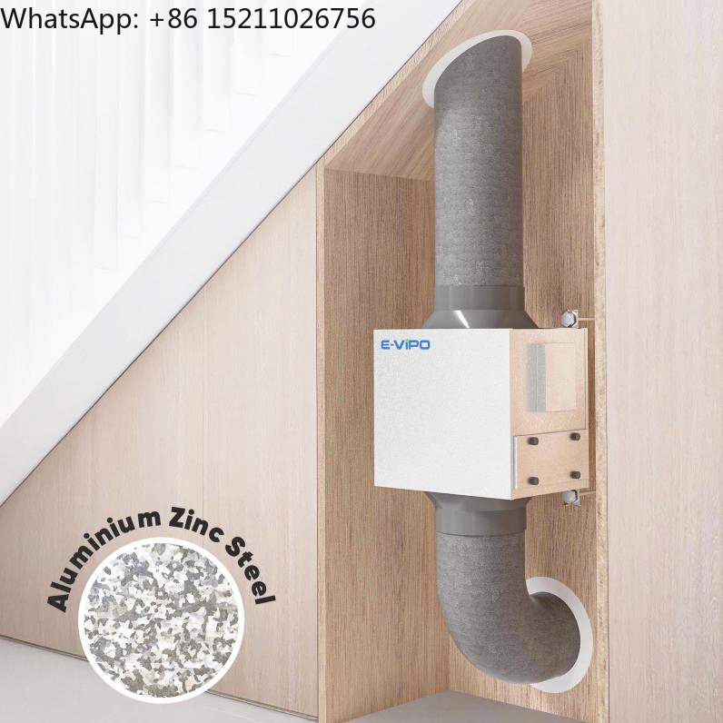 Smart Home Ventilation System - E-VIPO Flexible Unidirektionale Lüftungseinheit mit Abluftstrom,
