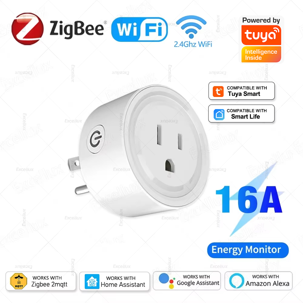 Smart Wall Socket - Tuya WiFi oder Zigbee Smart Socket