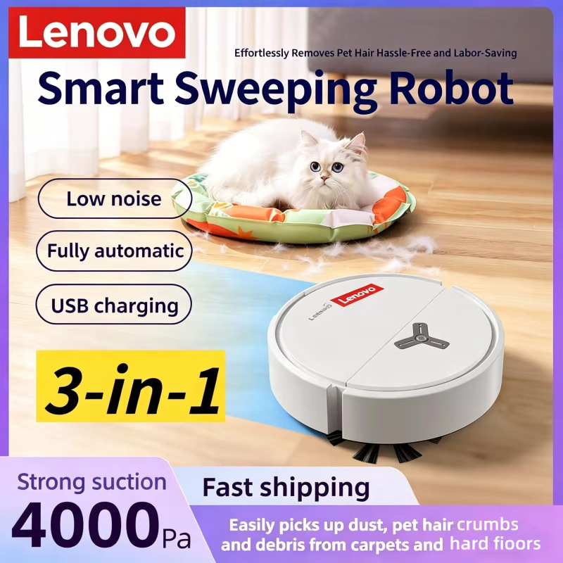 Smart Home Tools - Lenovo 3-in-1 Intelligenter Saugroboter Staubsauger 4000Pa