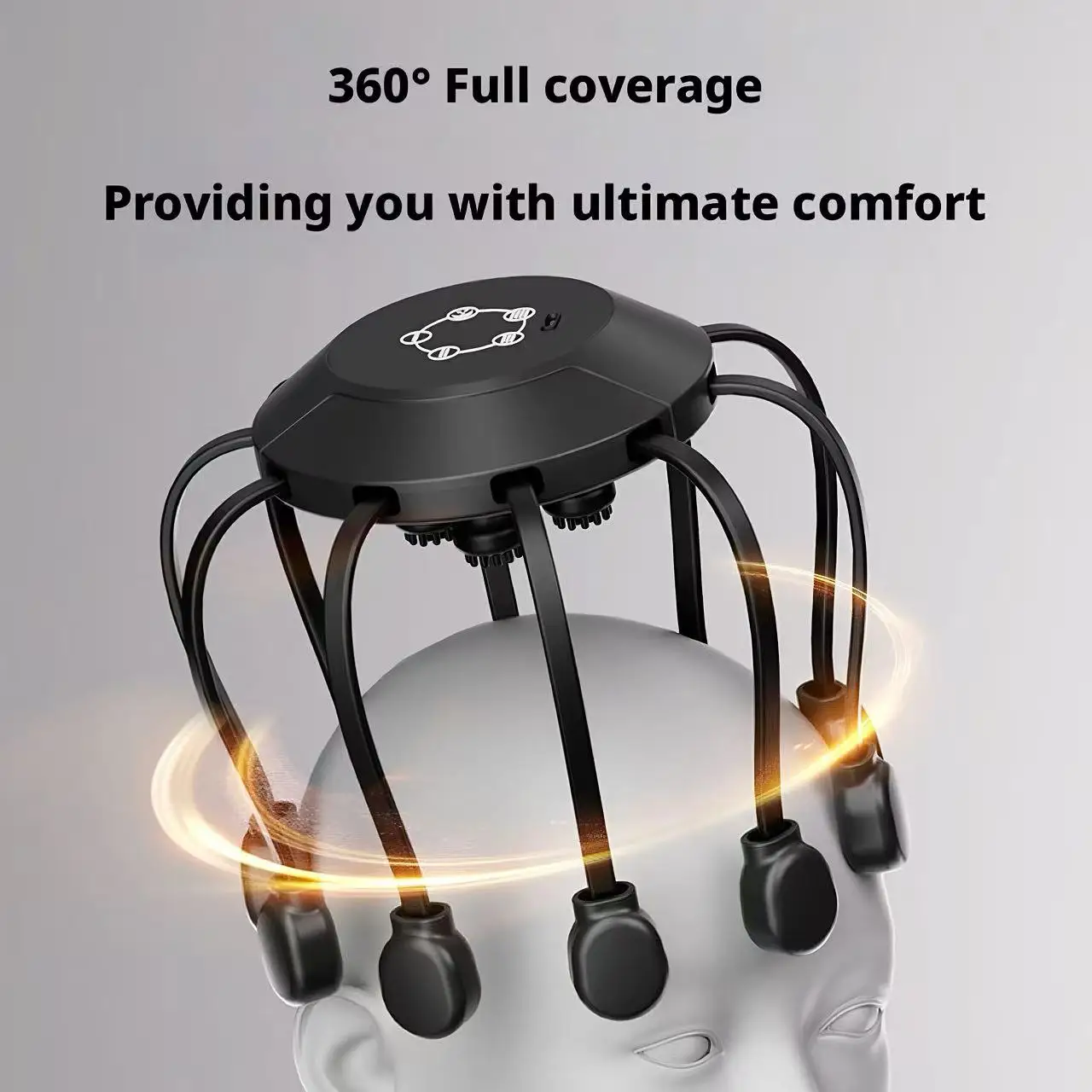 Smart Home Wellness - Elektrischer Oktopus-Kopfmassagegerät mit 10/14 Krallen, Intelligentes