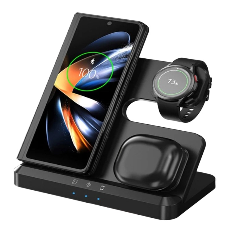 Smart Home Samsung - 3-in-1 Kabellose Ladestation Schnell-Ladedock für Samsung