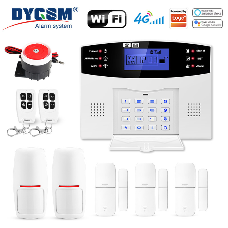 Smart Home Ecosystems - DYGSM Tuya Smart 4G+Wifi Heimsicherheits-Alarmsystem Drahtloses