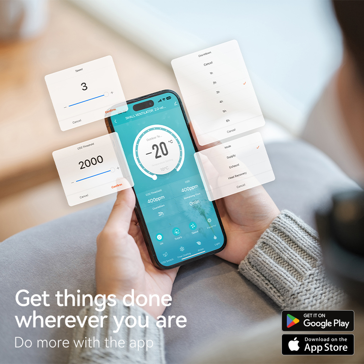 Modernes Wandmontiertes Lüftun – Smart Home Ventilation System Bewertung und Preis