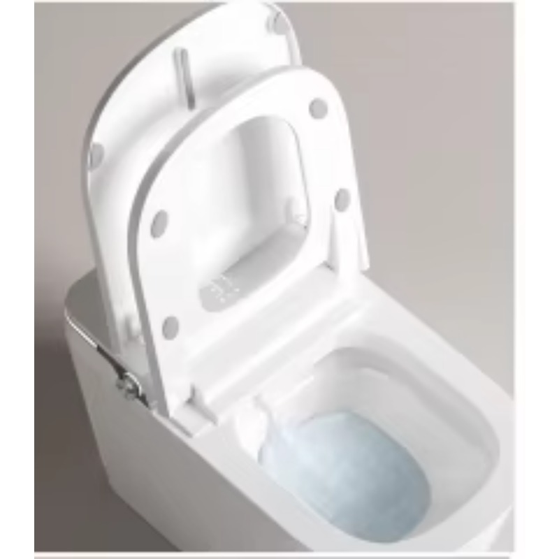 Weißes Smart-WC mit quadratisc – Smart Home Hotel Bewertung und Preis