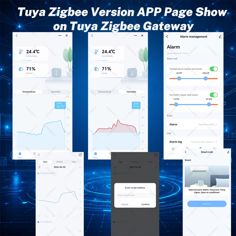 Zigbee Temperatur- und Feuchti – Smart Home Tablet Bewertung und Preis