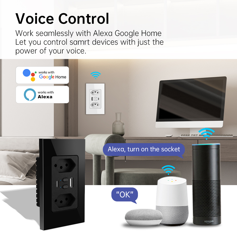 MANHOT WLAN-Smart-Steckdose fü – Smart Wall Socket Bewertung und Preis