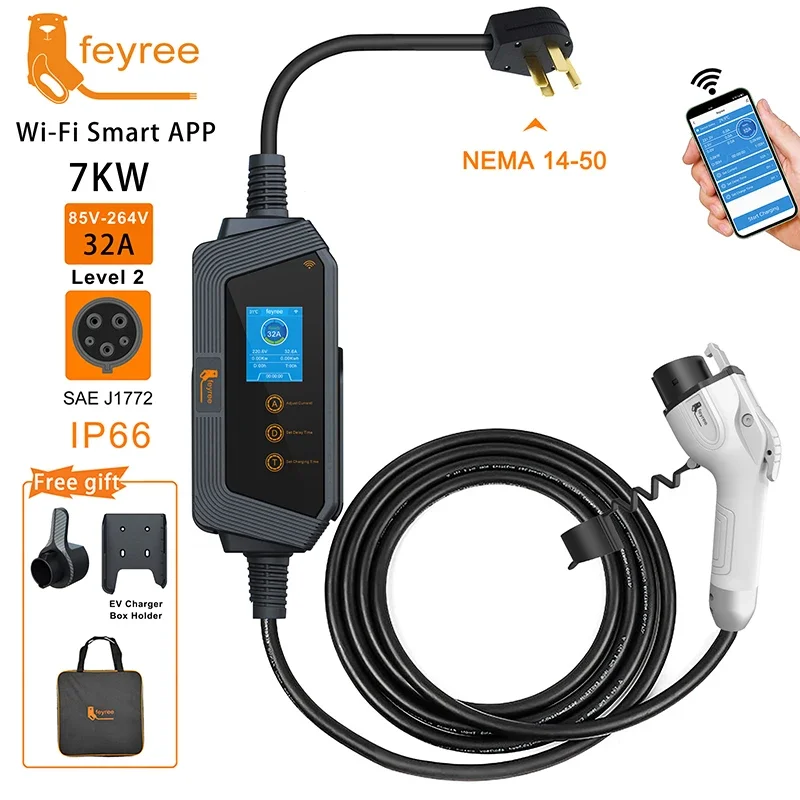 Feyree Typ1 Tragbares EV-Ladeg – Smart Wall Socket Bewertung und Preis